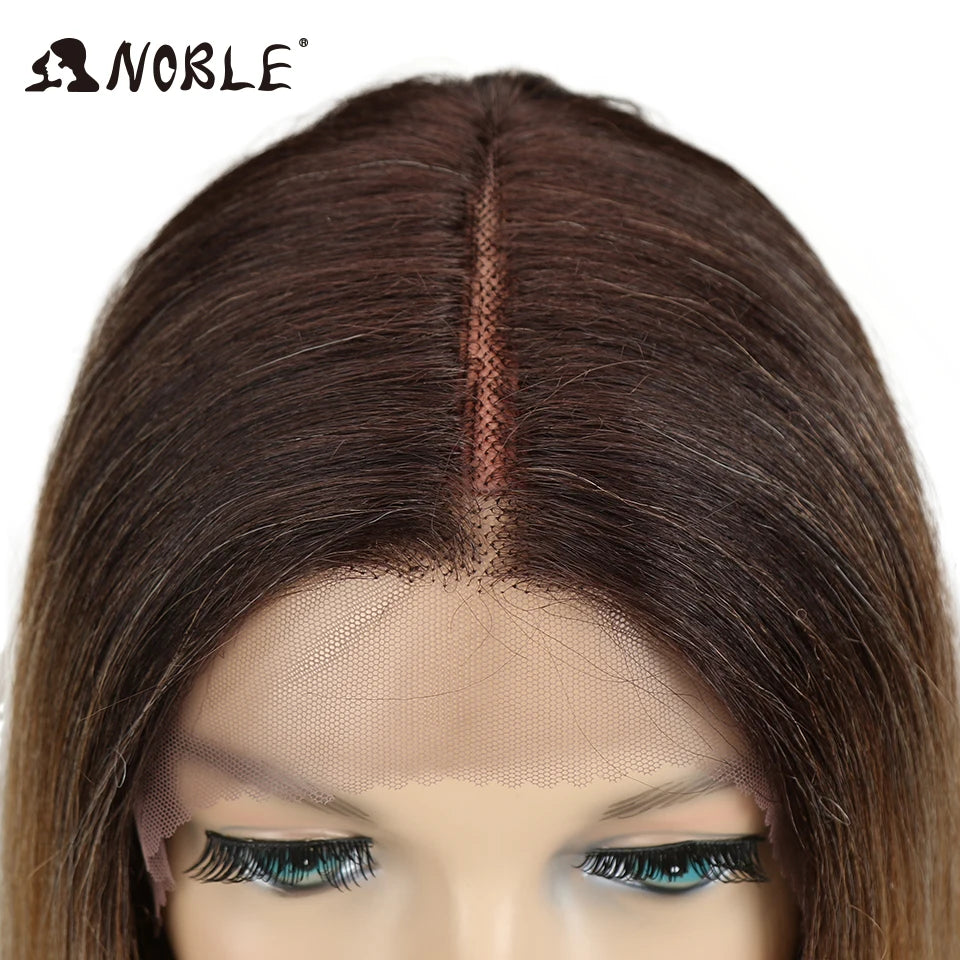 HAIR WIG ~ Noble Hair Lace Wig 10 Inch 1B Color Short Straight Wigs ~ Synthetic