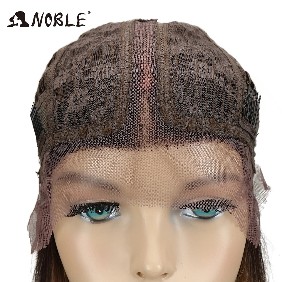 HAIR WIG ~ Noble Hair Lace Wig 10 Inch 1B Color Short Straight Wigs ~ Synthetic