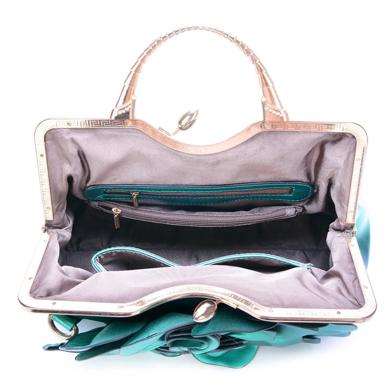 ROSE FLOWER FASHION BAGS ~ LUXURY BAGS LEATHER