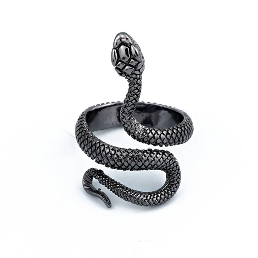 RING ~ UNISEX Punk Goth Snake Ring ~  Adjustable