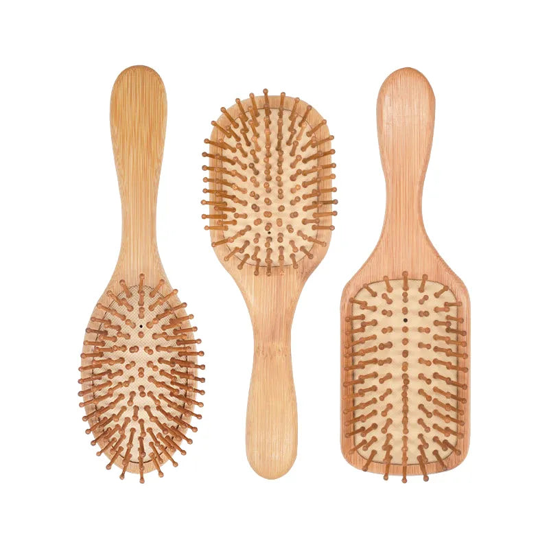 HAIR ACCESSORIES ~ 1PC HEALTHY BAMBOO COMB BRUSH ~ 100% BAMBOO