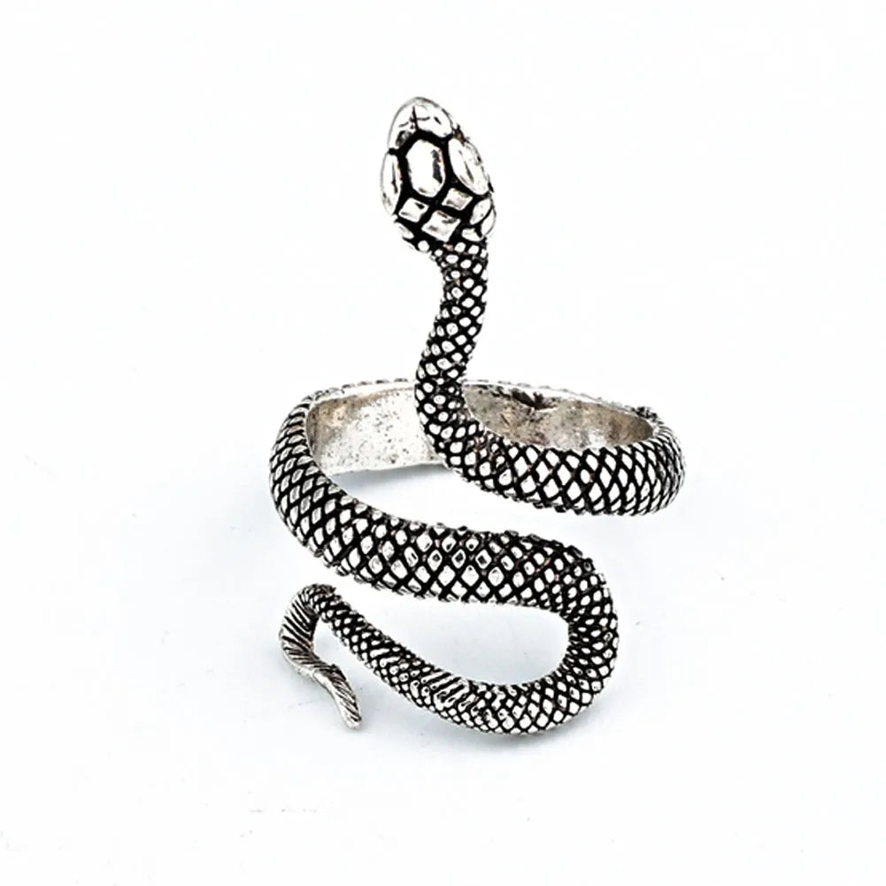 RING ~ UNISEX Punk Goth Snake Ring ~  Adjustable