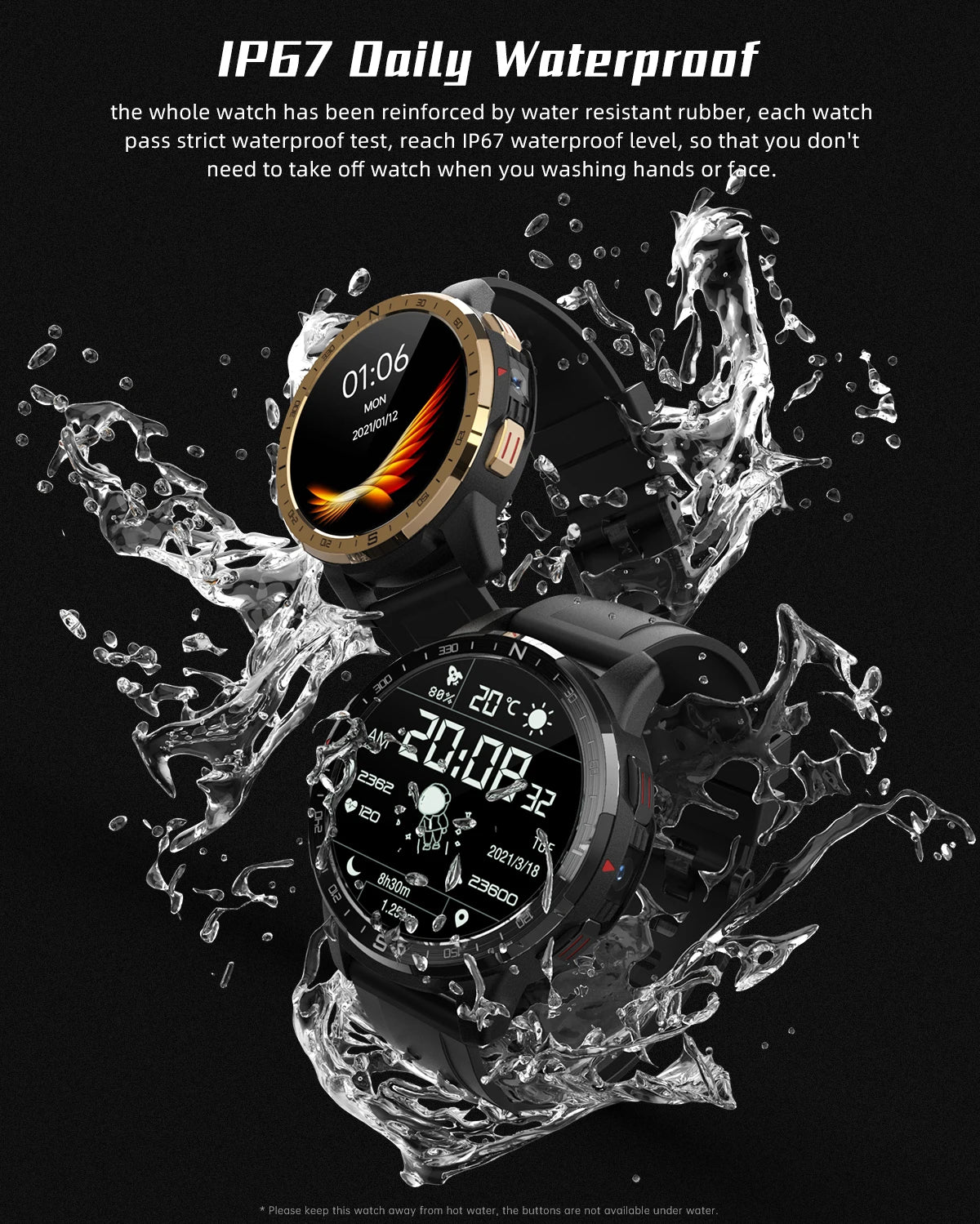 WATCH ~ SMARTWATCH ~ DUAL SYSTEM 4G NET 5MP HD CAMERA SMARTWATCH ~ BIG BATTERY 1000MAH MESSAGE SIM CALL HEART RATE BLUETOOTH AI SPORT MEN BLOOD OXYGEN