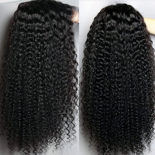 HAIR WIG ~ GLUELESS DENSITY 30-40 INCH DEEP WAVE FRONTAL WIG HD LACE WIG 13X6 HUMAN HAIR 13X4 CURLY LACE FRONT HUMAN HAIR WIGS- 180% DENSITY