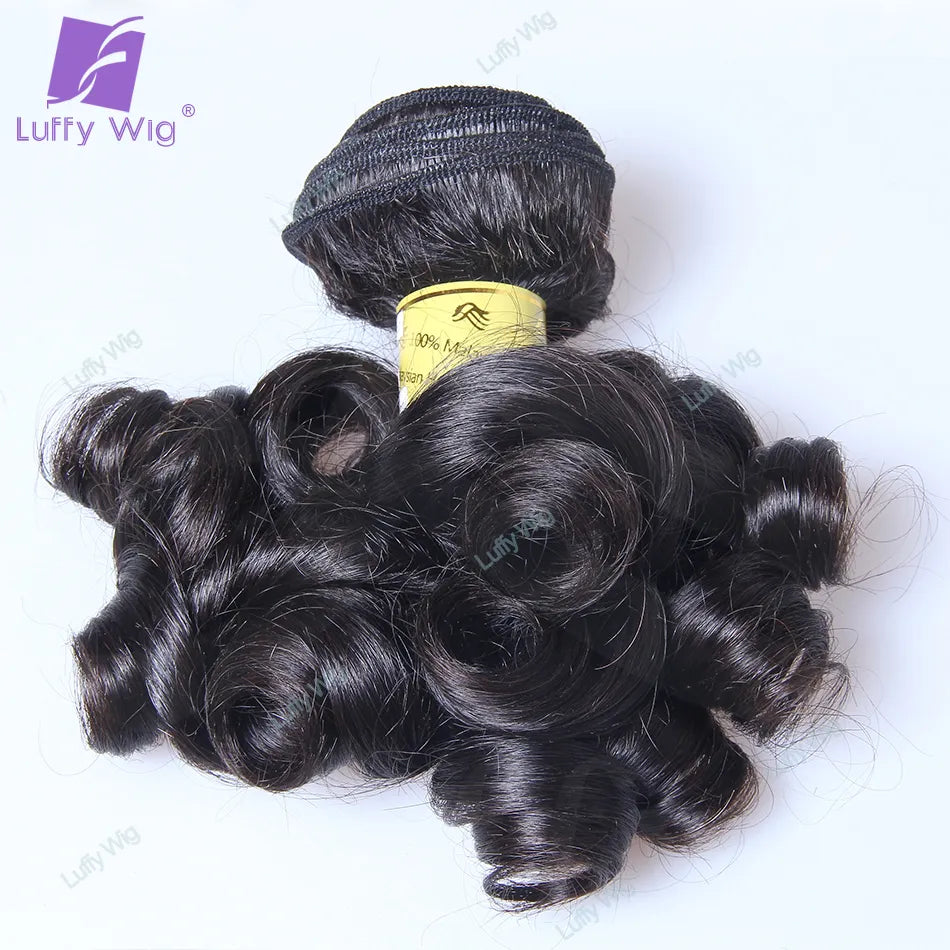 HAIR BUNDLES ~ DOUBLE DRAWN HAIR BUNDLES BRAZILIAN REMY HAIR BOUNCY CURLY WEAVE WEFT HUMAN HAIR EXTENSIONS #2