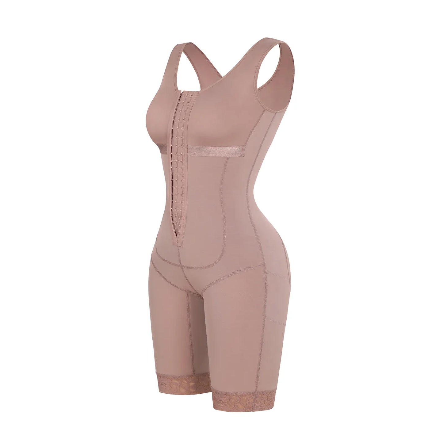 SHAPEWEAR~ WOMEN POSTPARTUM GIRDLE BBL POSTOPERATIVE BODYSUIT SHAPEWEAR CORSET SLIMMING BODY SHAPER- BEIGE