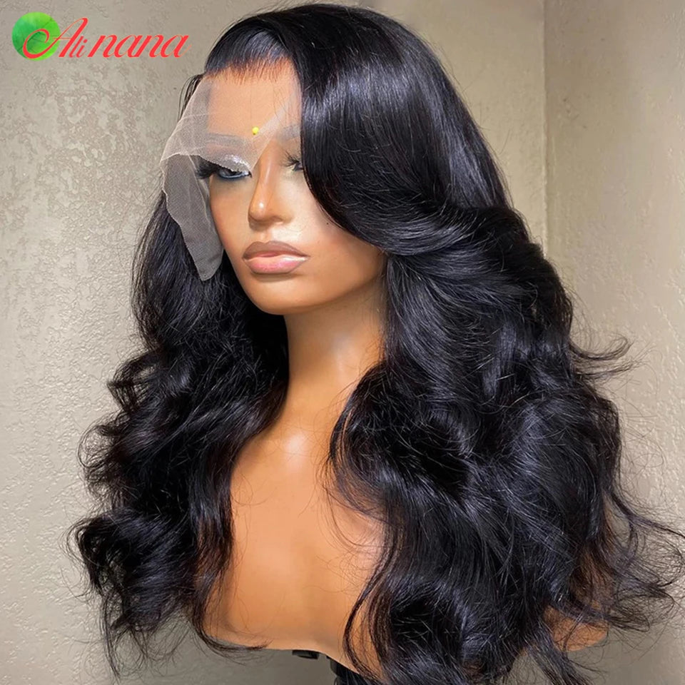 HAIR WIG ~ GLUELESS WEAR GO 13X4 LACE FRONTAL WIG BODY WAVE HUMAN HAIR 5X5 LACE CLOSURE WIG