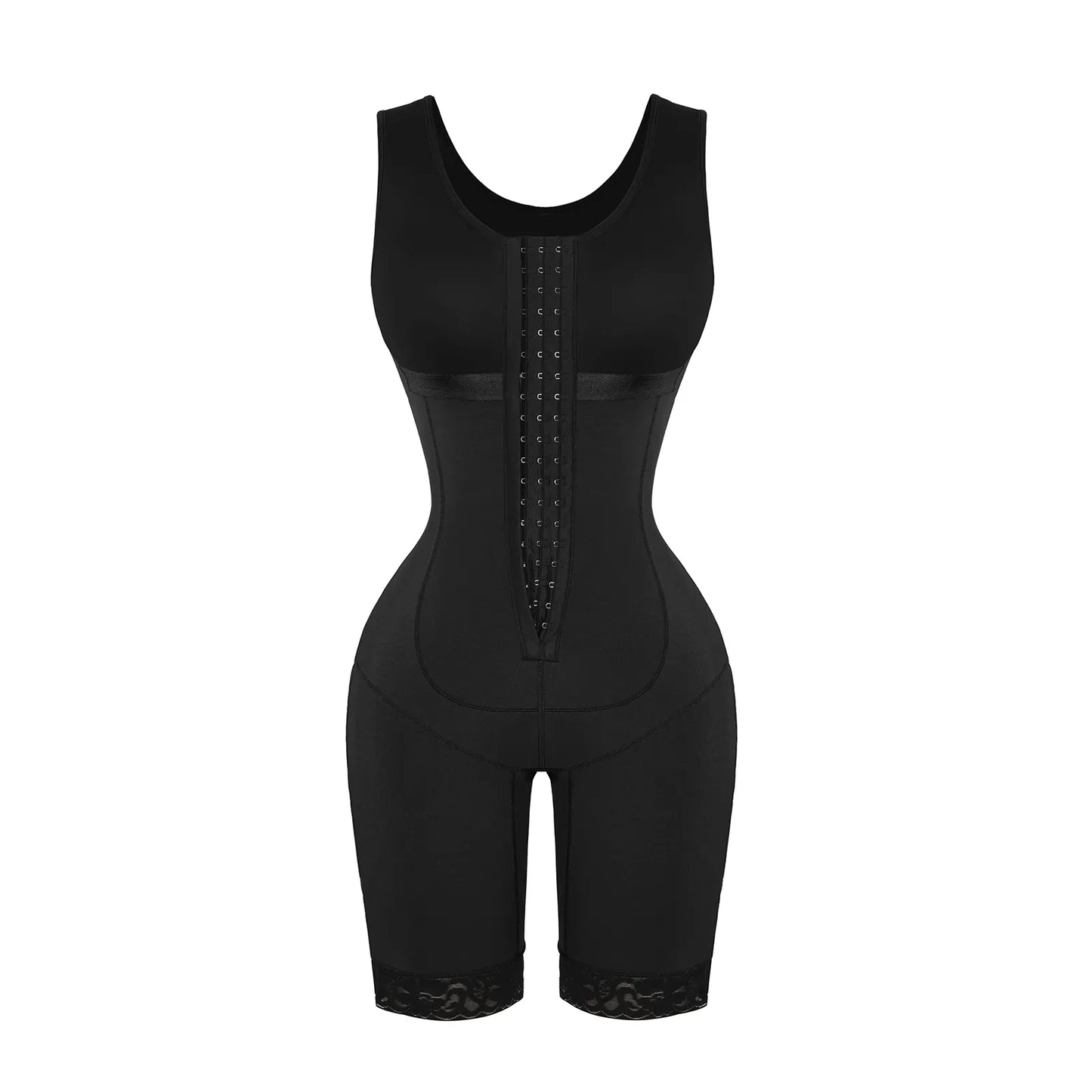 SHAPEWEAR ~ WOMEN POSTPARTUM GIRDLE BBL POSTOPERATIVE BODYSUIT SHAPEWEAR CORSET SLIMMING BODY SHAPER ~ BLACK