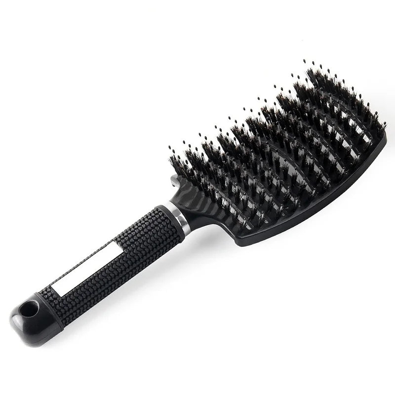 HAIR ACCESSORIES ~ CURVED COMB BRISTLE MASSAGE COMB HAIRDRESSING ACCESSORIES