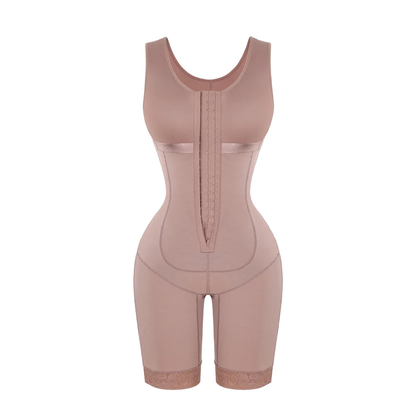 SHAPEWEAR~ WOMEN POSTPARTUM GIRDLE BBL POSTOPERATIVE BODYSUIT SHAPEWEAR CORSET SLIMMING BODY SHAPER- BEIGE