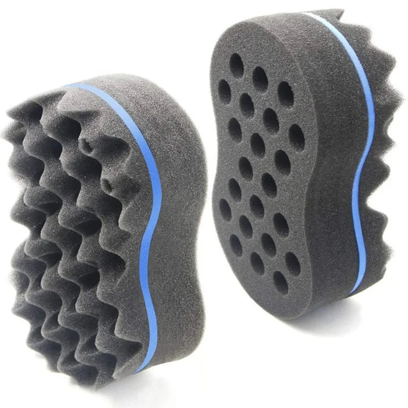 HAIR STYLING DOUBLE-SIDED  SPONGE BRUSH