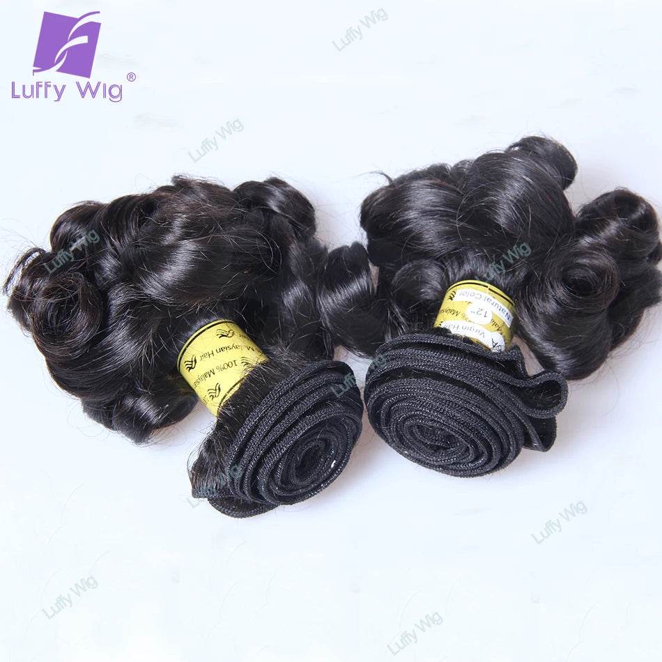 HAIR BUNDLES ~ DOUBLE DRAWN HAIR BUNDLES BRAZILIAN REMY HAIR BOUNCY CURLY WEAVE WEFT HUMAN HAIR EXTENSIONS #2