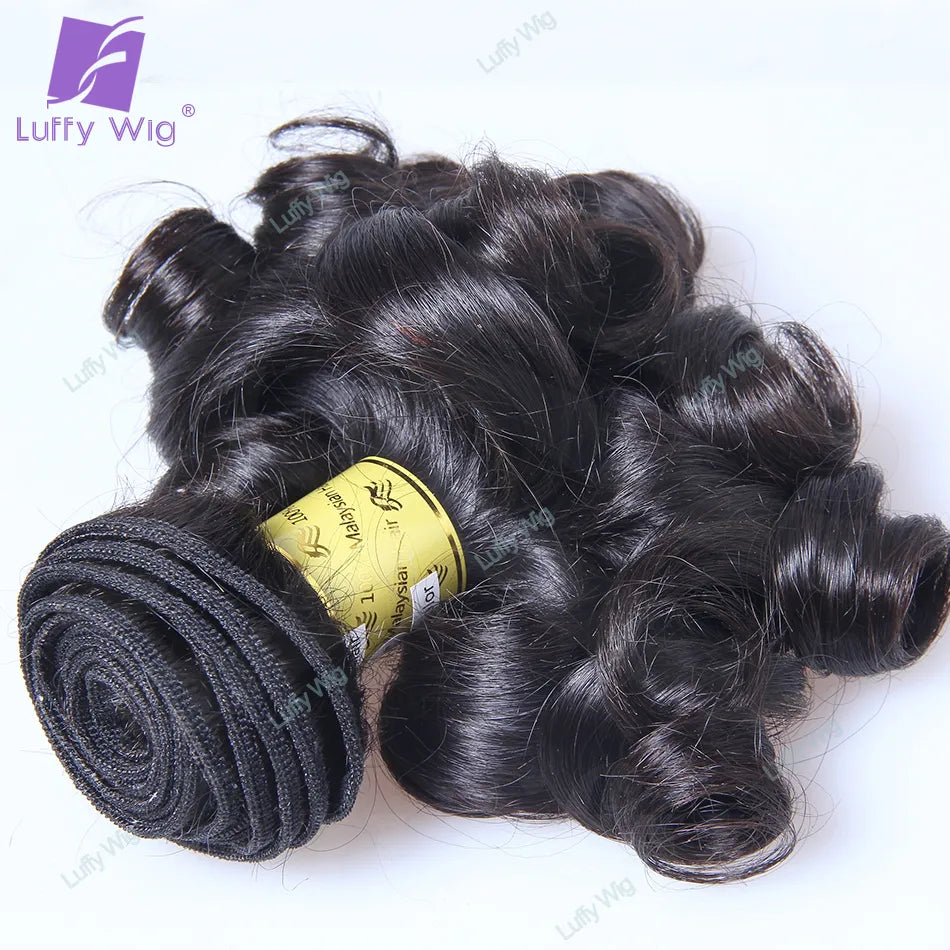 HAIR BUNDLES ~ DOUBLE DRAWN HAIR BUNDLES BRAZILIAN REMY HAIR BOUNCY CURLY WEAVE WEFT HUMAN HAIR EXTENSIONS #2